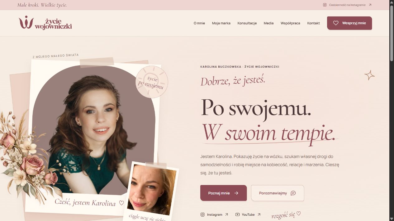 Podgląd strony Życie Wojowniczki